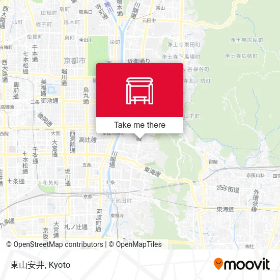 Higashiyama Yasui map