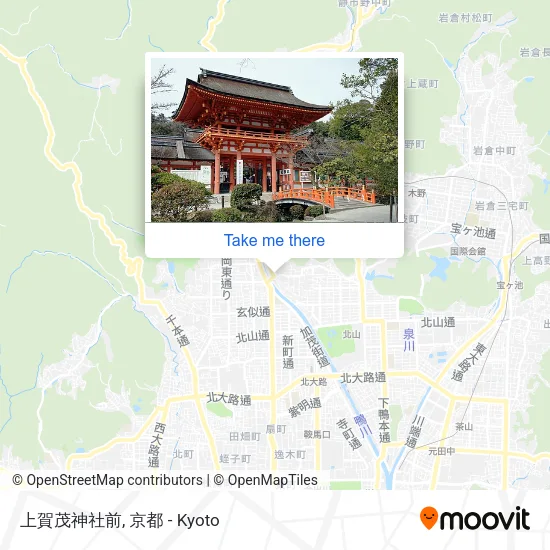 上賀茂神社前 map
