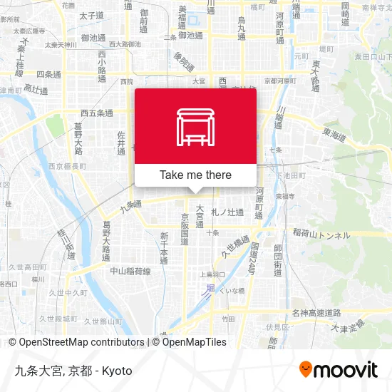 九条大宮 map