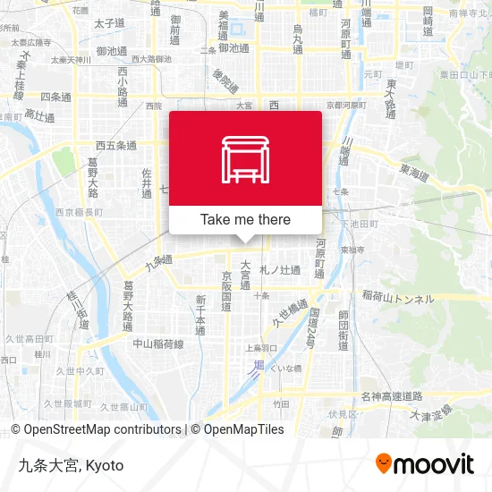 九条大宮 map