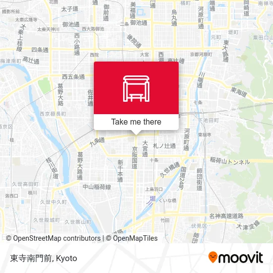 東寺南門前 map