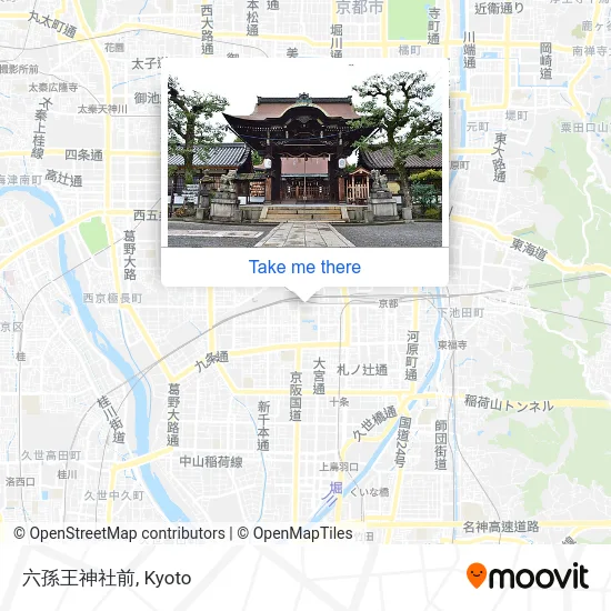 六孫王神社前 map