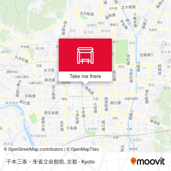 千本三条・朱雀立命館前 map