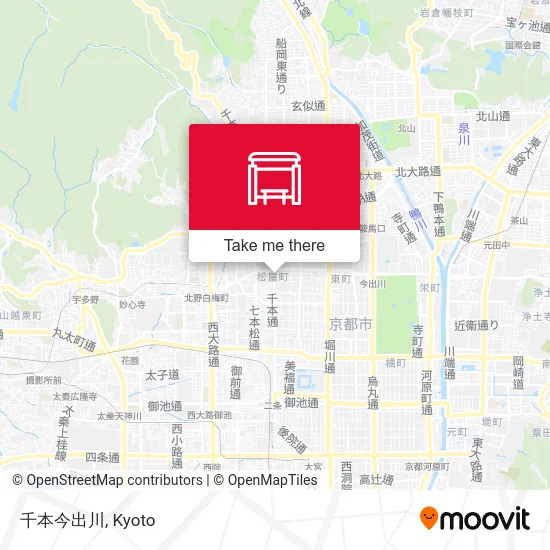 Senbon Imadegawa map