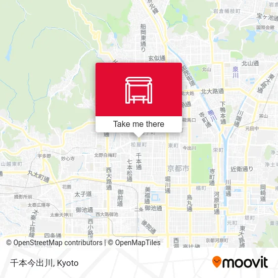 Senbon Imadegawa map