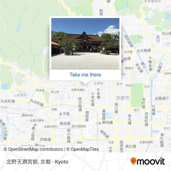 北野天満宮前 map