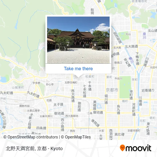 北野天満宮前 map