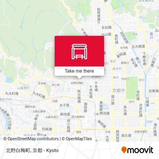北野白梅町 map