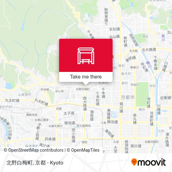 北野白梅町 map