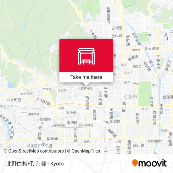 北野白梅町 map
