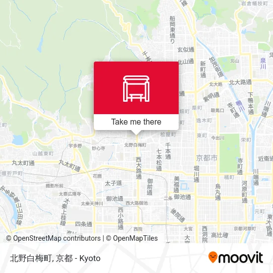 北野白梅町 map