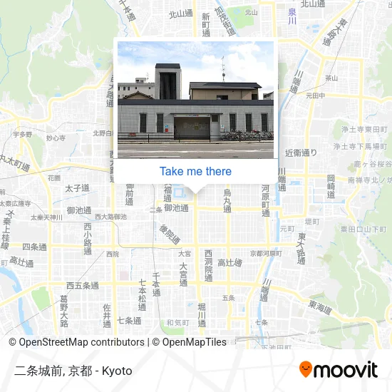 Nijo Castle Front map