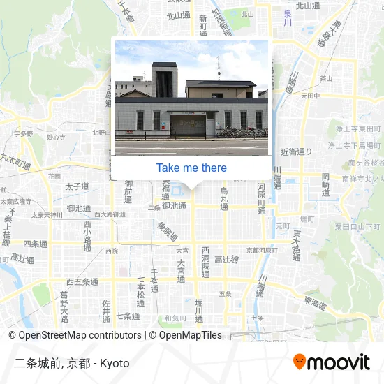 二条城前 map