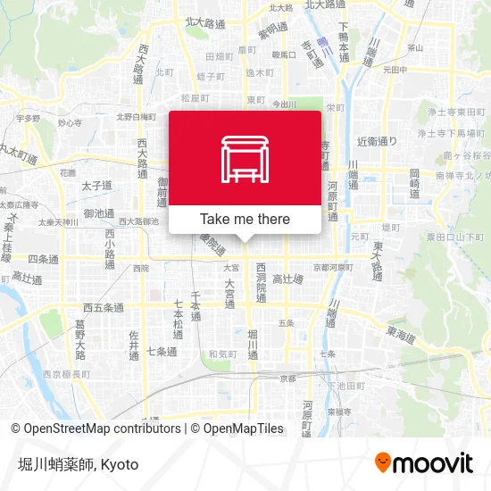 Horikawa Takoyakushi map