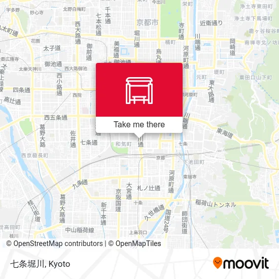 七条堀川 map