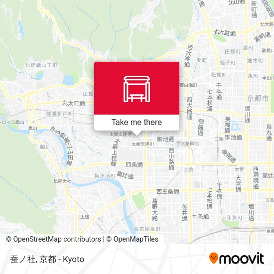 蚕ノ社 map