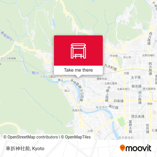 Kurumazori Shrine Front map