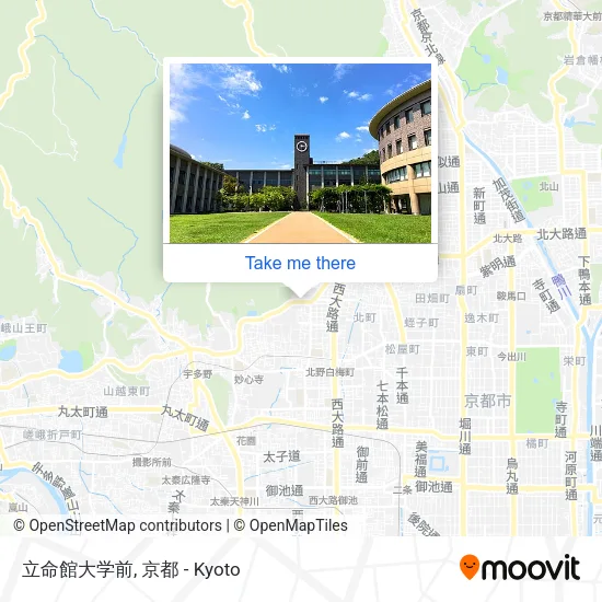 立命館大学前 map