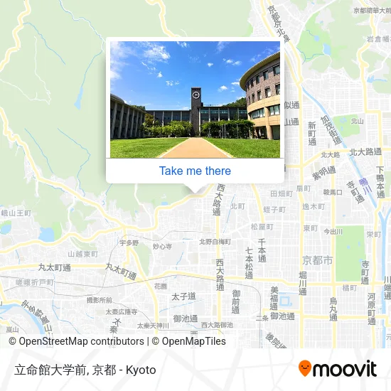 立命館大学前 map