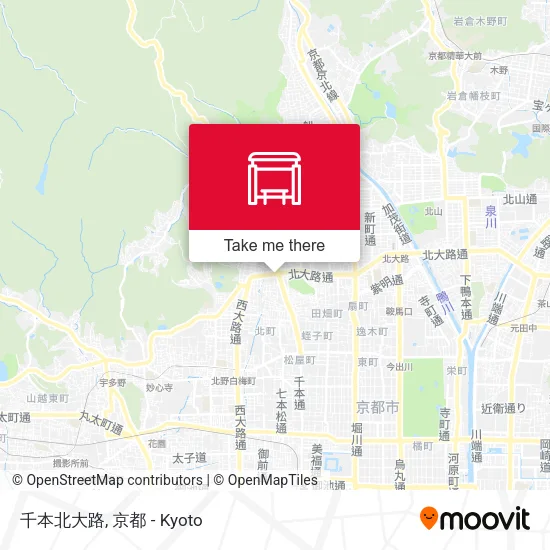 千本北大路 map