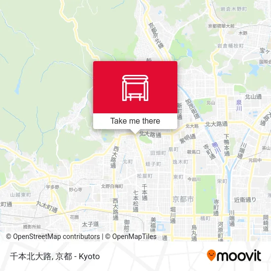 千本北大路 map