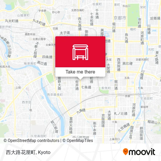 西大路花屋町 map