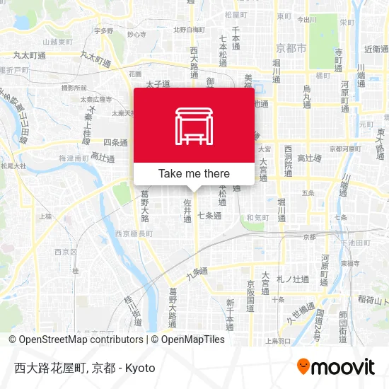 西大路花屋町 map
