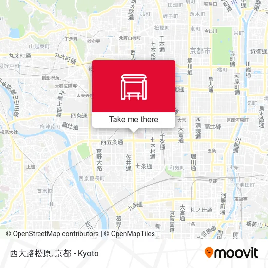 西大路松原 map