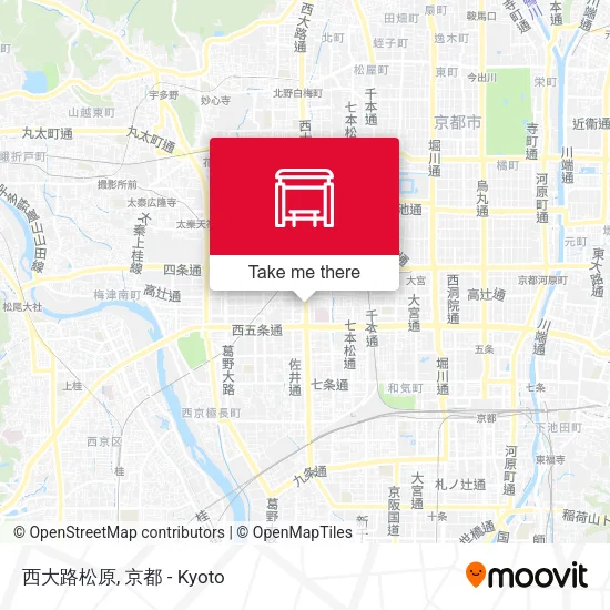 西大路松原 map