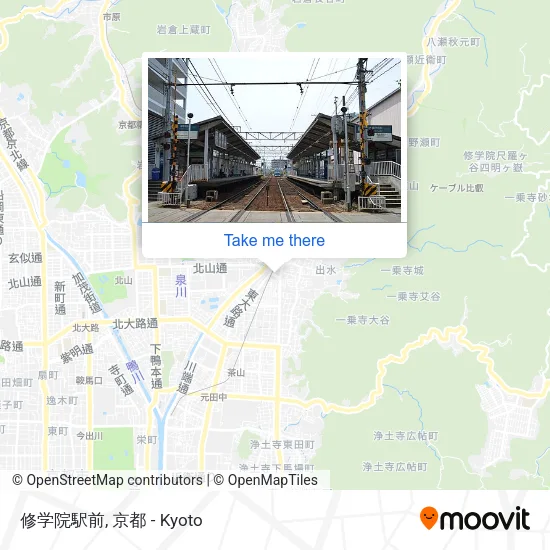 修学院駅前 map