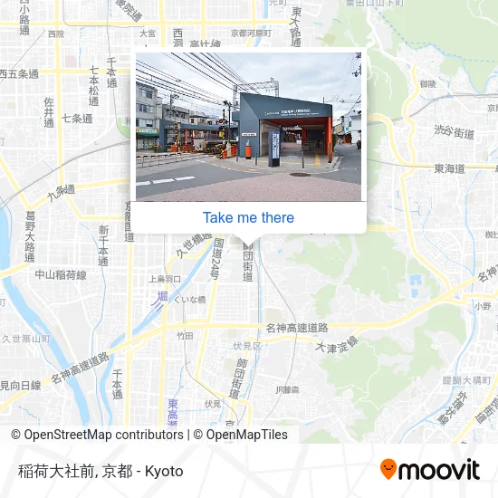 稲荷大社前 map