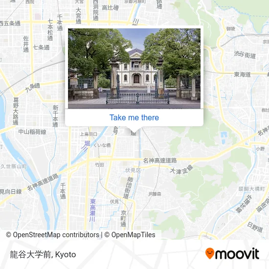 Ryukoku University Front map