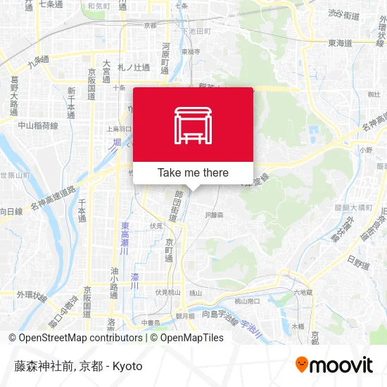 藤森神社前 map