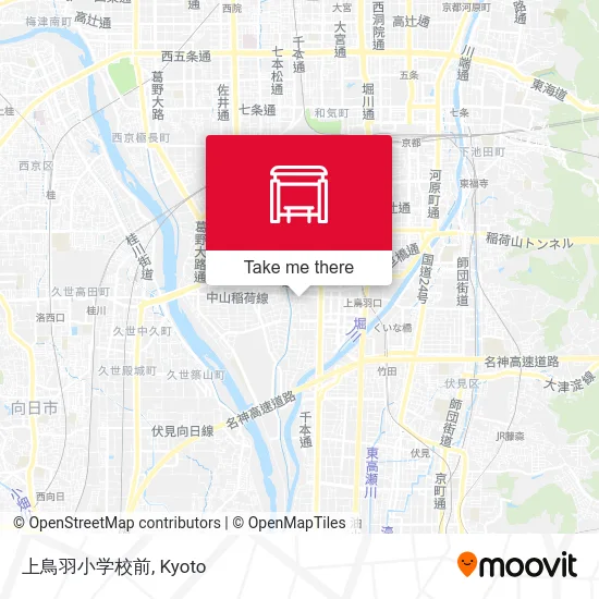 上鳥羽小学校前 map