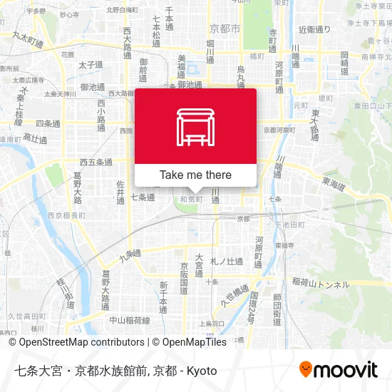七条大宮・京都水族館前 map