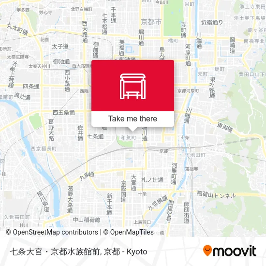 七条大宮・京都水族館前 map