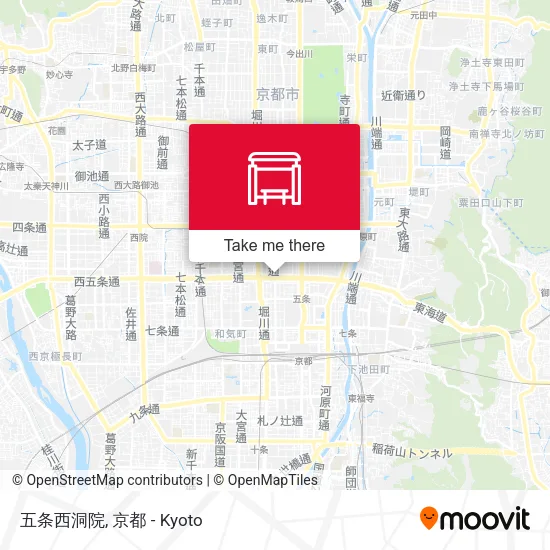 五条西洞院 map