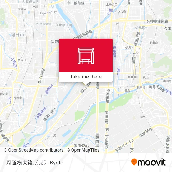 府道横大路 map