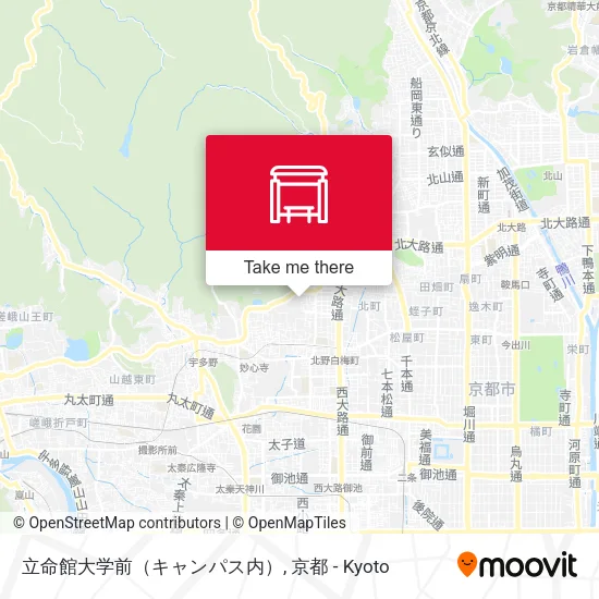 立命館大学前（キャンパス内） map
