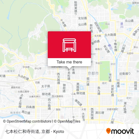七本松仁和寺街道 map