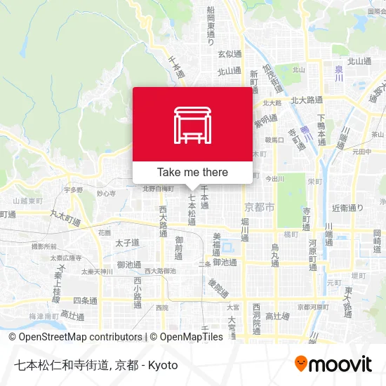 七本松仁和寺街道 map