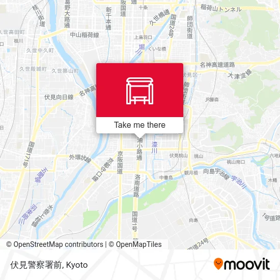 伏見警察署前 map