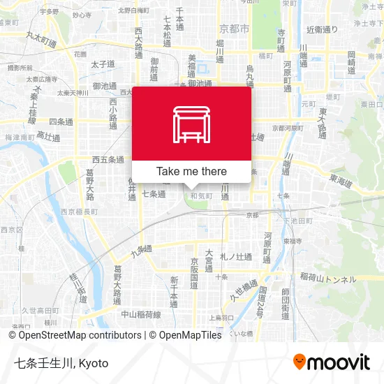 Shichijo Mibugawa map