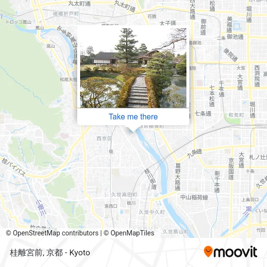 Katsura Imperial Villa map