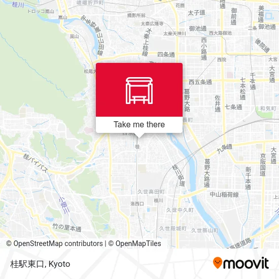 Katsura Station East Exit map