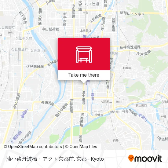 油小路丹波橋・アクト京都前 map