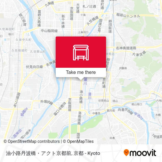 油小路丹波橋・アクト京都前 map