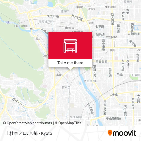 Kamikatsura Higashi no Guchi map