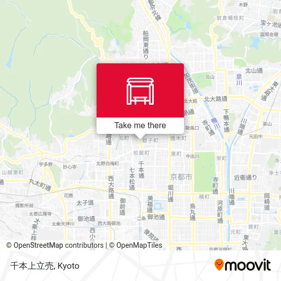 Senbon Kamidachi-uri map