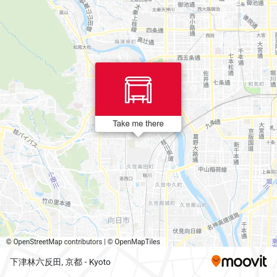 下津林六反田 map